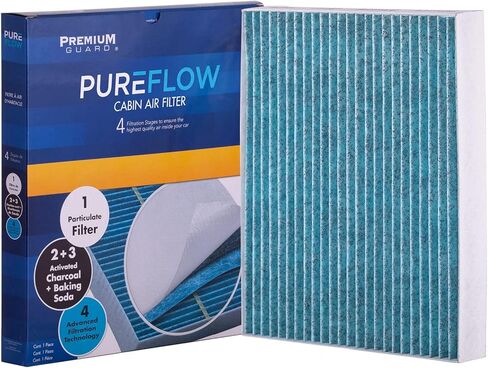 Pureflow Cabin Air Filter PC99239X | يناسب 2019-2024 Kia Forte ، 2021-2024 Hyundai Creta ، 2024 Kia K3 ، 2020-2024 Forte5 ، 2017-2020 Elantra ، 2018-2023 Kia Rio in Saudi Arabia
