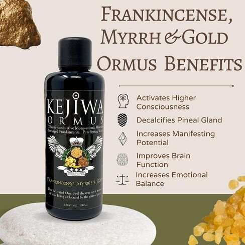 Kejiwa Francincense ، Myrrh & Gold Ormus: Mono-Atmic Gold Ormus Manna مملوءة باللبان و Myrrh in Saudi Arabia