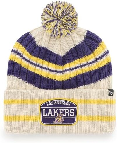 47 Houston Rockets Navy Blue Cuff Baraka Beanie Hat with Pom - NBA Fashion Cuffed Winter Knit Cap in Saudi Arabia