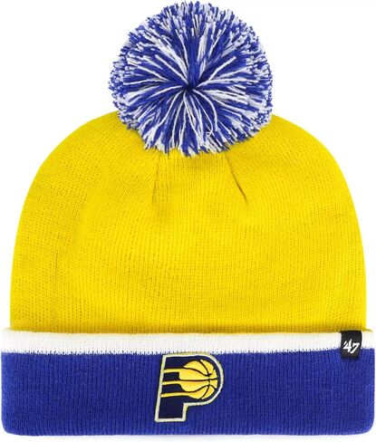 47 Houston Rockets Navy Blue Cuff Baraka Beanie Hat with Pom - NBA Fashion Cuffed Winter Knit Cap in Saudi Arabia