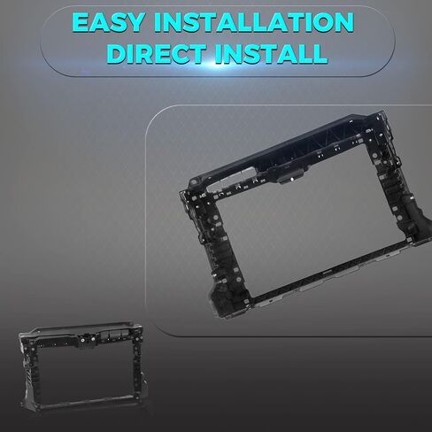 Titanium Plus Autoparts 2011-2018 Compatible with Volkswagen Jetta Front Radiator Support VW1225135 Black 5C6805588E in Saudi Arabia