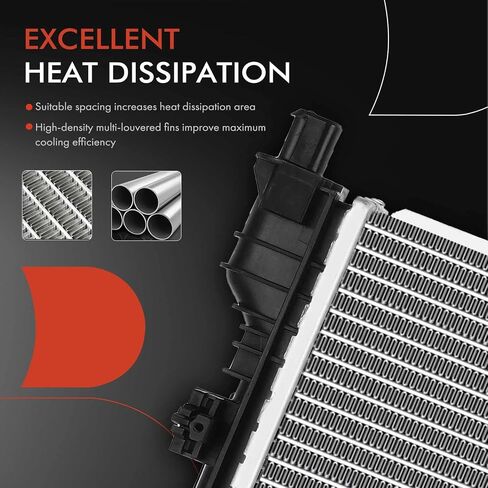 A-Premium Engine Coolant Radiator Assembly with Transmission Oil Cooler Compatible with Mercedes-Benz W166 X166 GL350, GL450, GLE450, ML250, ML350, ML400, Automatic Transmission, Replace# 0995001303 in Saudi Arabia
