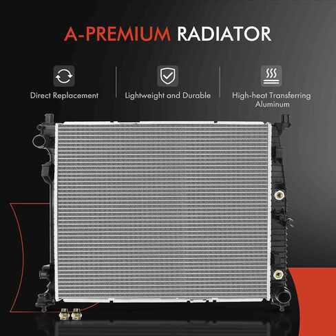 A-Premium Engine Coolant Radiator Assembly with Transmission Oil Cooler Compatible with Mercedes-Benz W166 X166 GL350, GL450, GLE450, ML250, ML350, ML400, Automatic Transmission, Replace# 0995001303 in Saudi Arabia
