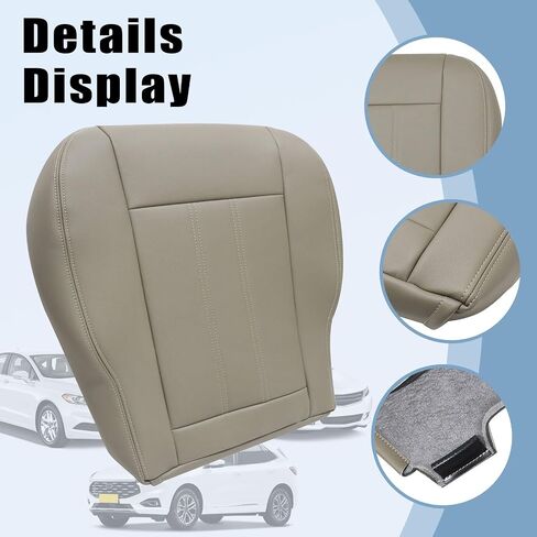 Secosautoparts سائق السائق الجانبي البديل غطاء المقعد الجلدي غير المتقدم متوسطة فروست بيج تان #" in Kuwait