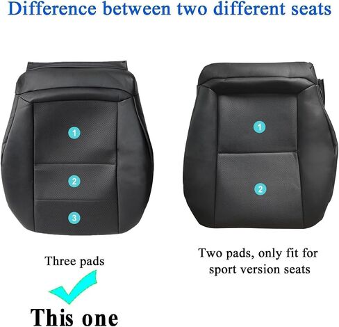 NLQR Front Driver Bottom Replacement Seat Cover Ivory Microfiber Leather Compatible with Mercedes Benz C250 C300 C350 2008-2014, Compatible with Mercedes Benz GLK250 GLK280 GLK300 GLK350 2008-2015 in Saudi Arabia