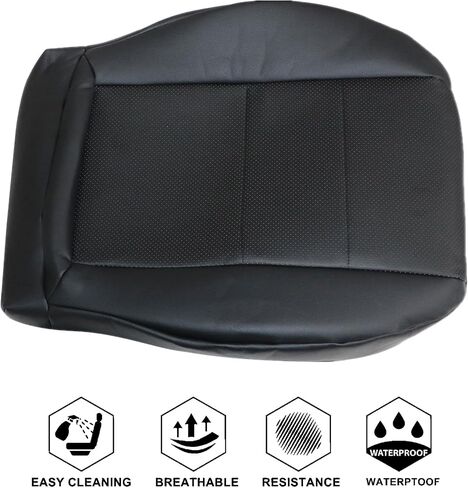 NLQR Front Driver Bottom Replacement Seat Cover Ivory Microfiber Leather Compatible with Mercedes Benz C250 C300 C350 2008-2014, Compatible with Mercedes Benz GLK250 GLK280 GLK300 GLK350 2008-2015 in Saudi Arabia