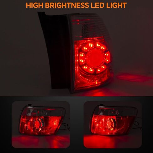 مجموعة ضوء السائق اليسرى خفيفة الذيل متوافق مع 2007-2012 GMC Acadia LED LED LED LED LED LED BRAKE RAMPS استبدال GM2800216 20912757 in Kuwait