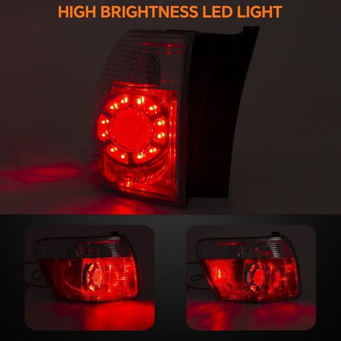 مجموعة ضوء السائق اليسرى خفيفة الذيل متوافق مع 2007-2012 GMC Acadia LED LED LED LED LED LED BRAKE RAMPS استبدال GM2800216 20912757 in Kuwait