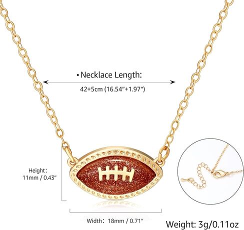 Dainty Gold Football Baseball Basketball Soccer Ball Sports Necklace for Women Trendy Sports Mom Mama Lucky Charm Pendant Necklaces Jewelry Game Day Team Sport Fan Gifts in Saudi Arabia