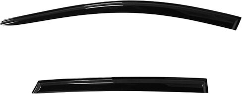 FreeMotor802® Tape-on Window Windows Diplectors Diplectors Rain Rain Main Agens ، متوافق مع 2021-2024 Volkswagen ID.4 ، الأسود أكريليك 6 قطع in Saudi Arabia