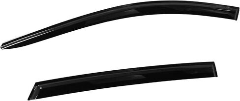 FreeMotor802® Tape-on Window Windows Diplectors Diplectors Rain Rain Main Agens ، متوافق مع 2021-2024 Volkswagen ID.4 ، الأسود أكريليك 6 قطع in Saudi Arabia