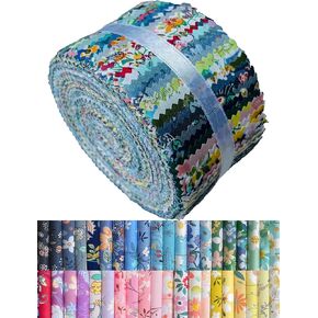 40 شرائط من القماش لفة الهلام للخياطة ، نسيج قطني 100 ٪ لصياغة خياطة اللحف ، حزم النسيج المسبق ، غابة خضراء مسبقة. in Kuwait