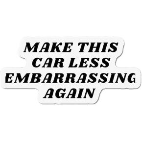 اجعل هذه السيارة أقل إحراجًا مرة أخرى - ملصق مضاد لـ Elon ، ملصقات مضادة لـ Elon Pumper Elon Car Magnet ملصقات مضحكة in Saudi Arabia