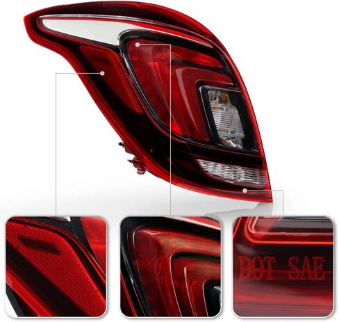 Acanii - لعام 2017-2022 Buick Encore Red Clear Oe Style Style LED LED LED LID LID in Saudi Arabia
