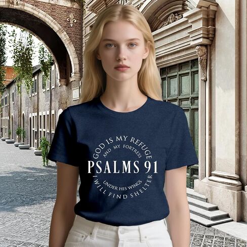 Christian Shirts for Women Jesus Shirt God is My Refuge Tshirt in Saudi Arabia