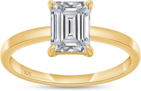 Savearth Diamonds 1 CARAT 7X5MM MAPE LAP LAB التي تم إنشاؤها في خاتم الخطوبة مويسانيت الماس للنساء في الذهب 14K على الفضة الاسترليني (وضوح VVS1 ، 1.00 CTTW) in Kuwait