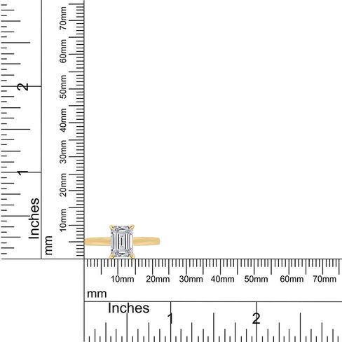 Savearth Diamonds 1 CARAT 7X5MM MAPE LAP LAB التي تم إنشاؤها في خاتم الخطوبة مويسانيت الماس للنساء في الذهب 14K على الفضة الاسترليني (وضوح VVS1 ، 1.00 CTTW) in Kuwait