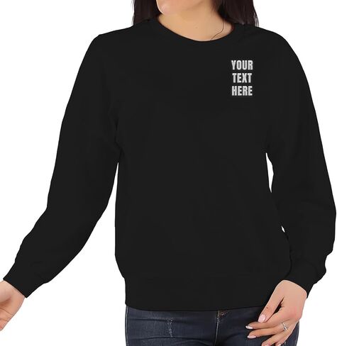 GotPrint Custom Crewneck Sweatshirt | Personalized Embroidered Sweatshirts for Men, Women, Unisex - Add Your Logo, Text in Saudi Arabia