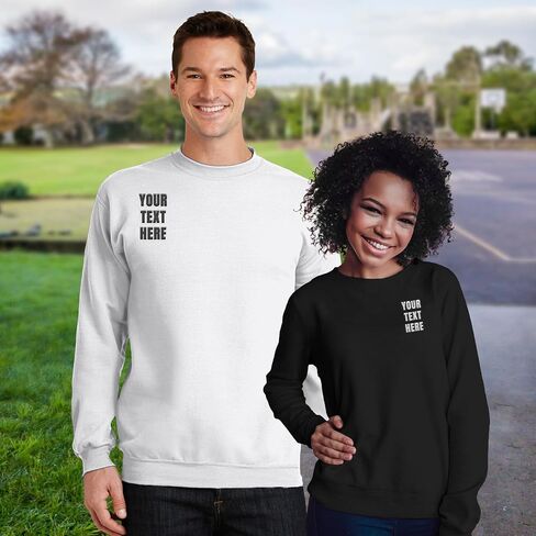 GotPrint Custom Crewneck Sweatshirt | Personalized Embroidered Sweatshirts for Men, Women, Unisex - Add Your Logo, Text in Saudi Arabia