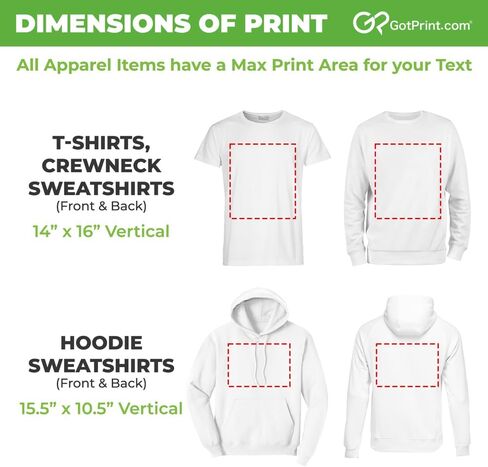 GotPrint Custom Crewneck Sweatshirt | Personalized Embroidered Sweatshirts for Men, Women, Unisex - Add Your Logo, Text in Saudi Arabia