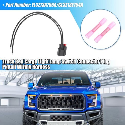 uxcell 1 Set Truck Bed Light Switch Harness Lamp Switch Connector Plug Pigtail Wiring Harness for Ford F-150 F-250 F-350 2015-2023 No.FL3Z13A756A/GL3Z13E754A in Saudi Arabia