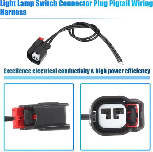 uxcell 1 Set Truck Bed Light Switch Harness Lamp Switch Connector Plug Pigtail Wiring Harness for Ford F-150 F-250 F-350 2015-2023 No.FL3Z13A756A/GL3Z13E754A in Saudi Arabia