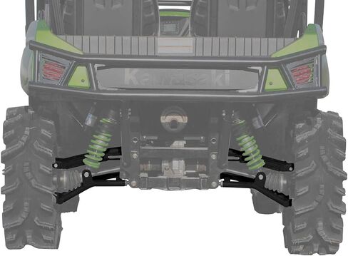 SuperATV Arched Rear A-Arms Compatible with Kawasaki Teryx/Teryx 4 (See Fitment) - Black in Saudi Arabia
