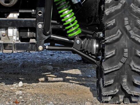 SuperATV Arched Rear A-Arms Compatible with Kawasaki Teryx/Teryx 4 (See Fitment) - Black in Saudi Arabia