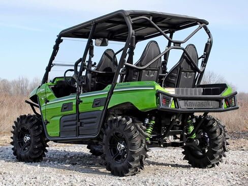 SuperATV Arched Rear A-Arms Compatible with Kawasaki Teryx/Teryx 4 (See Fitment) - Black in Saudi Arabia