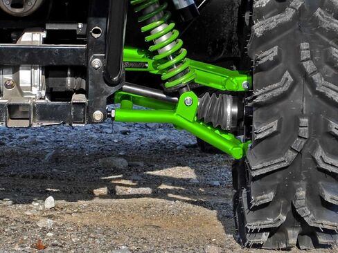 SuperATV Arched Rear A-Arms Compatible with Kawasaki Teryx/Teryx 4 (See Fitment) - Black in Saudi Arabia