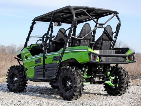 SuperATV Arched Rear A-Arms Compatible with Kawasaki Teryx/Teryx 4 (See Fitment) - Black in Saudi Arabia