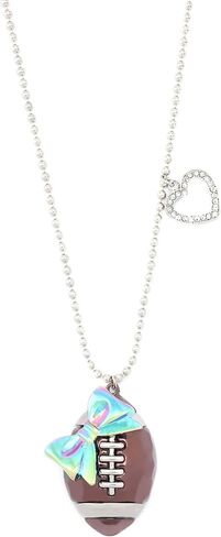 Betsey Johnson Women's Kick of Football Pendant Necklace in Kuwait