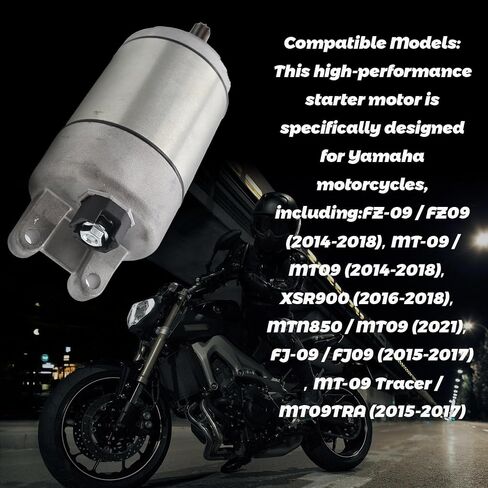 LOONGPART Starter Motor Compatible with Yamaha YZF-R1 YZF R1 R1S 2004-2008 4C8-81890-00-00 in Saudi Arabia