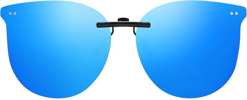 Polarized Cat Eye Clip On Sunglasses for Women Over Prescription Glasses UV Protetion Rimless Non-Flip Up SG3167 in Kuwait