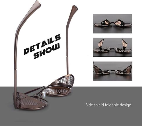 CGID Retro Steampunk Round Polarized Sunglasses Men Womens Metal Side Shield UV400 Protection in Kuwait