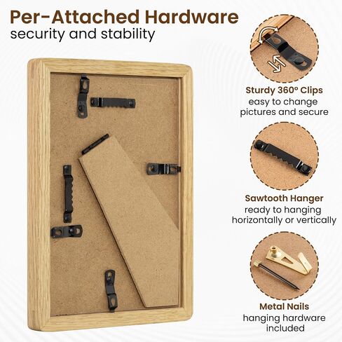 Axeman 8x10 إطار صورة خشب خشب البلوط الطبيعي مع 5x7 حصيرة ، إطارات صور خشبية ريفي مميزة مع زجاج شبكي ، إطار صور ملصق مناسب لجدار معرض أو شاشة الطاولة ، الجوز in Saudi Arabia