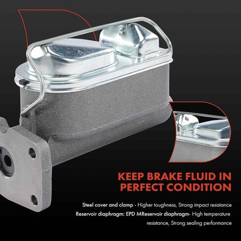 A -Premium Brake Master Cylinder مع خزان وقبعة متوافقة مع مركبات Dodge و Chrysler و Plymouth - Charger ، Town & Country in Saudi Arabia