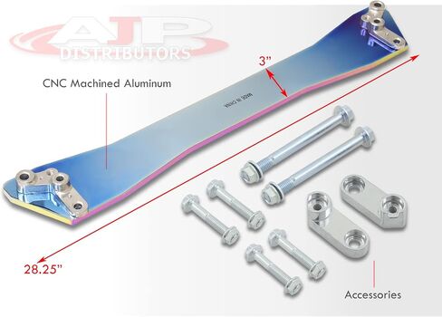AJP Distributors JDM الخلفية الخلفية السفلى من الألومنيوم الفرعي الدعامة الدعم الدعم الدعم ARM Armensing Hegledence Arm 24K نمط الذهب/بديل لـ Integra Civic Del DC Eg 92 93 94 95 96 97 98 99 00 01 in Saudi Arabia