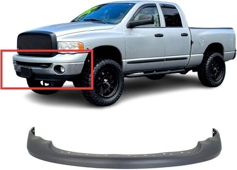 FITPARTS متوافقة مع غطاء المصد العلوي الأمامي 2002 2003 2004 2005 دودج رام 1500 2500 3500 ST SLT LARAMIE 02 03 04 05. جديد ، محكم. ث/س الضباب ثقوب الضوء. CH1000411 in Saudi Arabia