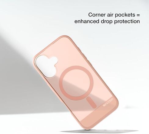 حالة Apple Magsafe Slim Slim لـ iPhone 16-8 FT Drop Protection -حالة iPhone Apple ضئيلة ودائمة وخفيفة الوزن مع مغناطيس مدمج لشحن Magsafe -Clear in Kuwait