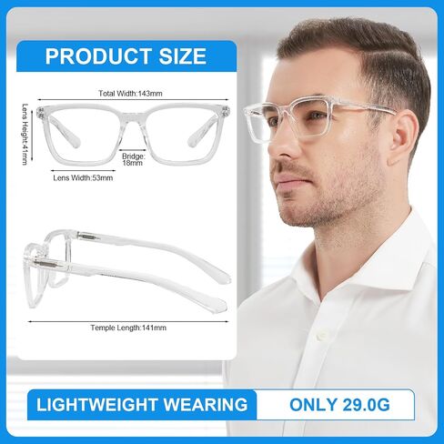 MARE AZZURO Oversized Reading Glasses For Men Large Head Big Readers 1.0 1.5 2.0 2.5 3.0 3.5 4.0 5.0 6.0 in Kuwait