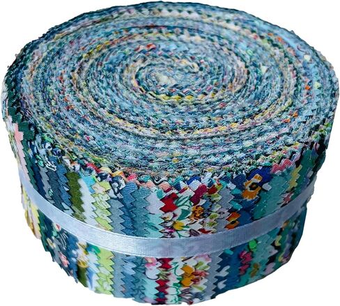 40 شرائط من القماش لفة الهلام للخياطة ، نسيج قطني 100 ٪ لصياغة خياطة اللحف ، حزم النسيج المسبق ، غابة خضراء مسبقة. in Kuwait