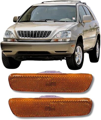 Side Marker Light For 1999 2000 2001 2002 2003 Lexus RX300 Base - Fits Driver and Passenger Side - Side Marker Corner Parking Light Include Lens, Housing, Bulb in Saudi Arabia