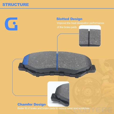 4 PCS Ceramic Brake Pads مجموعة أمامية ، لـ Honda 2003-2017 Accord Ex LX SE 2012-2021 Civic 2002-2016 CRV SI CRZ Pilot Element Fit CR-V CR-Z ، لـ Acura 2013-2015 ILX ، P-914 ، D914 in Saudi Arabia