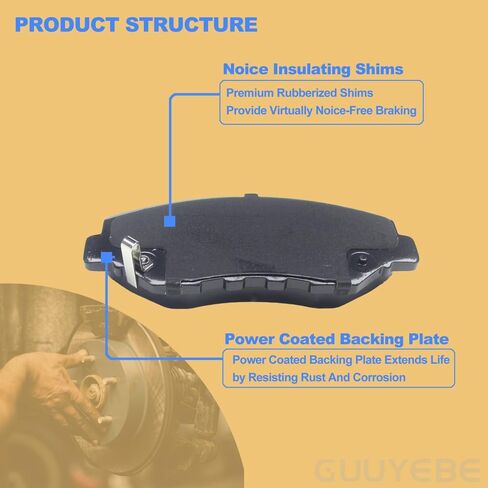 4 PCS Ceramic Brake Pads مجموعة أمامية ، لـ Honda 2003-2017 Accord Ex LX SE 2012-2021 Civic 2002-2016 CRV SI CRZ Pilot Element Fit CR-V CR-Z ، لـ Acura 2013-2015 ILX ، P-914 ، D914 in Saudi Arabia