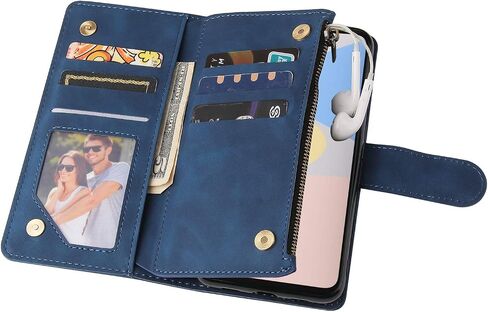 ASUWISH متوافق مع Google Pixel 4A 5G Wallet Case Glass Screen Protector و Plip Cover Cover Holder Cell Accessories Cell Classe for Pixel4A Pixle A4 2020 Women Men Black in Kuwait