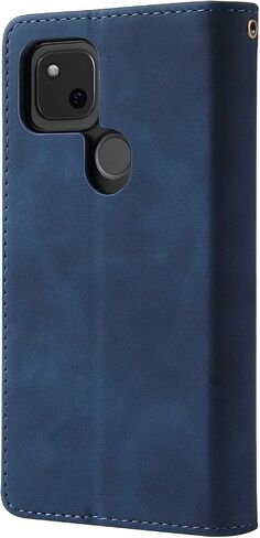 ASUWISH متوافق مع Google Pixel 4A 5G Wallet Case Glass Screen Protector و Plip Cover Cover Holder Cell Accessories Cell Classe for Pixel4A Pixle A4 2020 Women Men Black in Kuwait