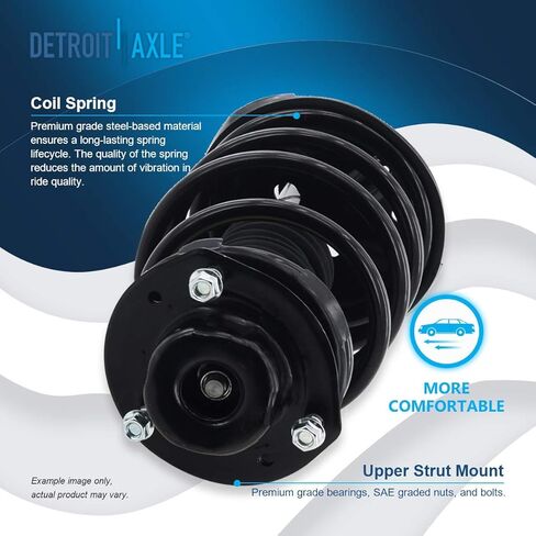 Detroit Axle - 8pc Struts Kit for 1992-1996 Toyota Camry [Sedan and Coupe Models 2.2L] ، Front Real 4 Struts W/Coil Springs 4 Sway Bar Links 1993 1994 1995 Replication Struts Shocks in Saudi Arabia