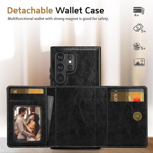 Lohasic for Galaxy S25 Ultra Wallet Case ، Premium PU Leather مع حامل بطاقة الائتمان ، Kickstand RFID Forcking Women Gen Cover Cover مع Galaxy S25 Ultra 2025 - Brown in Saudi Arabia