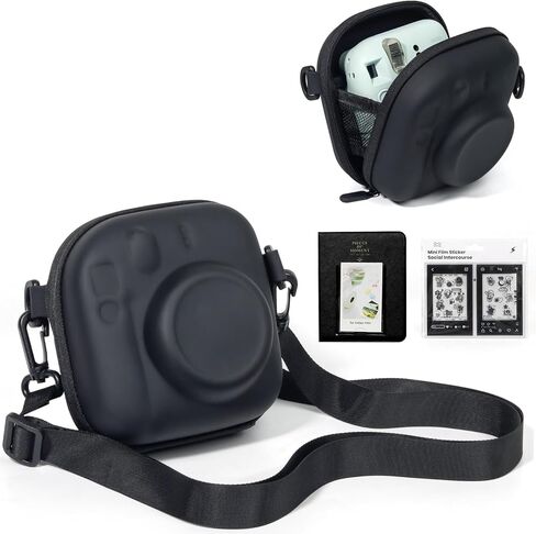 Hard Case Inside Size 5.67x4.09 inches for Fujifilm Instax Mini Link 3 Liplay EVO for Kodak Printomatic Digital Instant Film Print Camera and Student Digital Travel Camera(Black) (No Camera) in Saudi Arabia